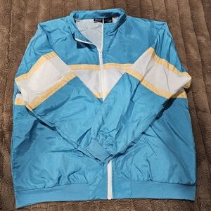 Catalina Blue, White, and Yellow Windbreaker